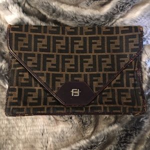 Vintage 100 percent authentic Fendi clutch